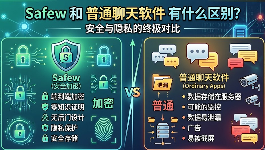 Safew和普通聊天软件有什么区别