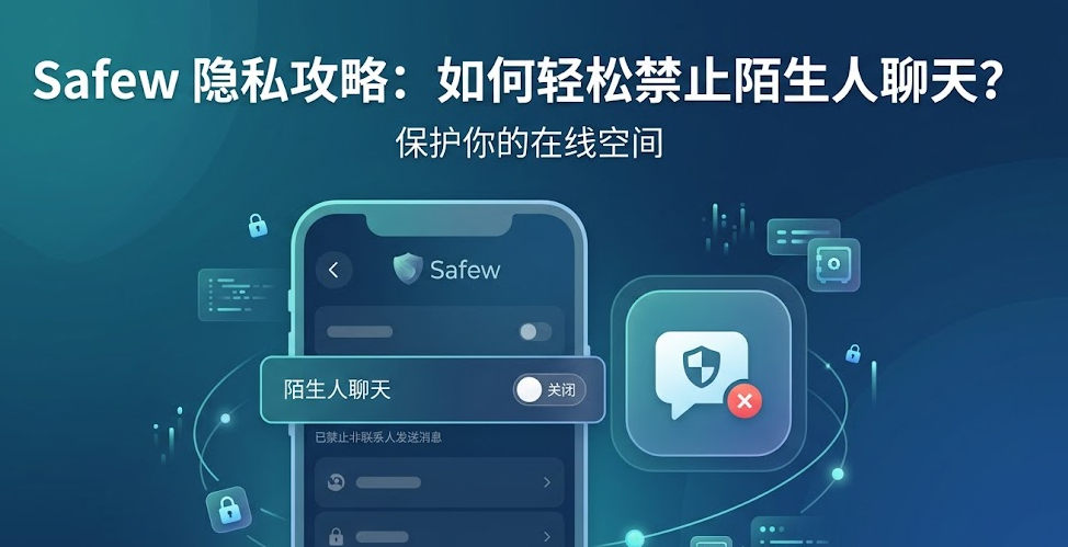 Safew如何禁止陌生人与我聊天