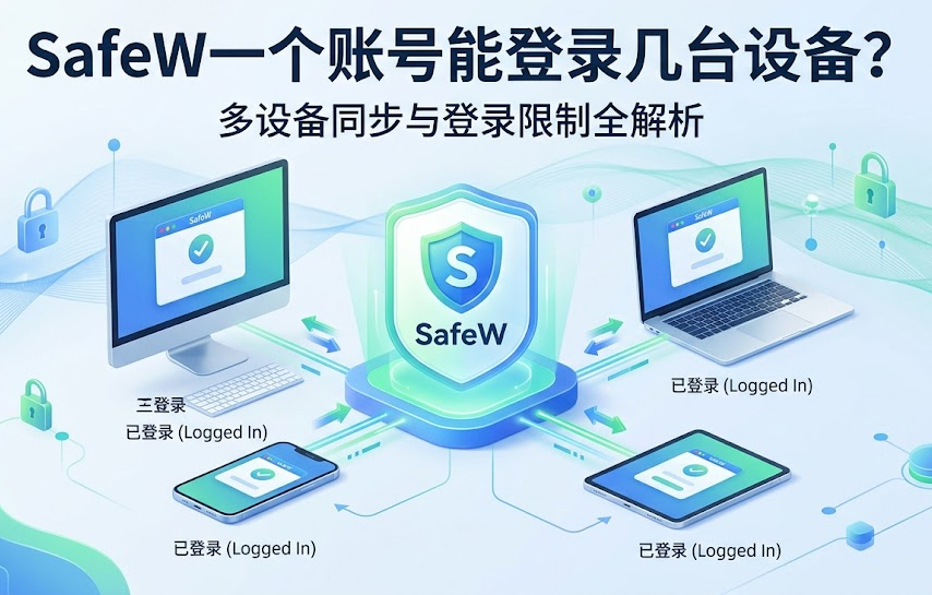 SafeW一个账号能登录几台设备