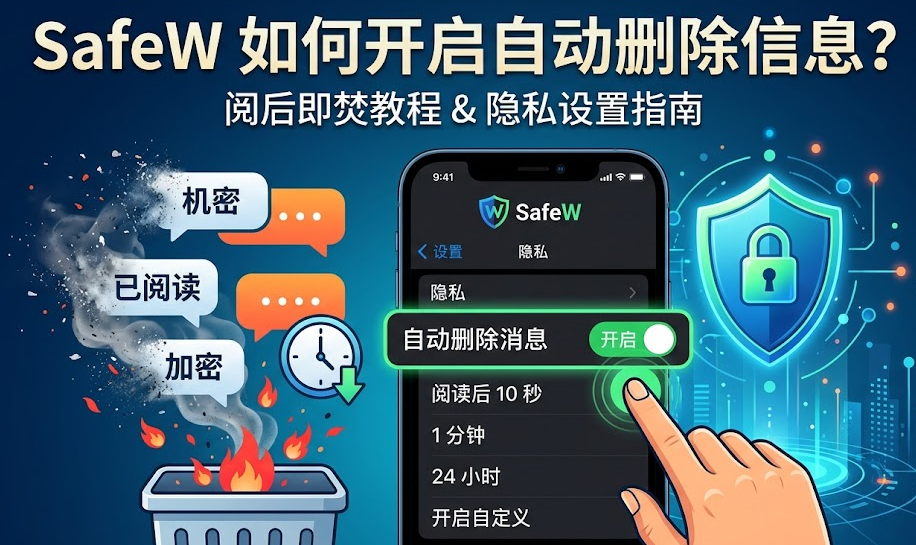 SafeW如何开启自动删除信息
