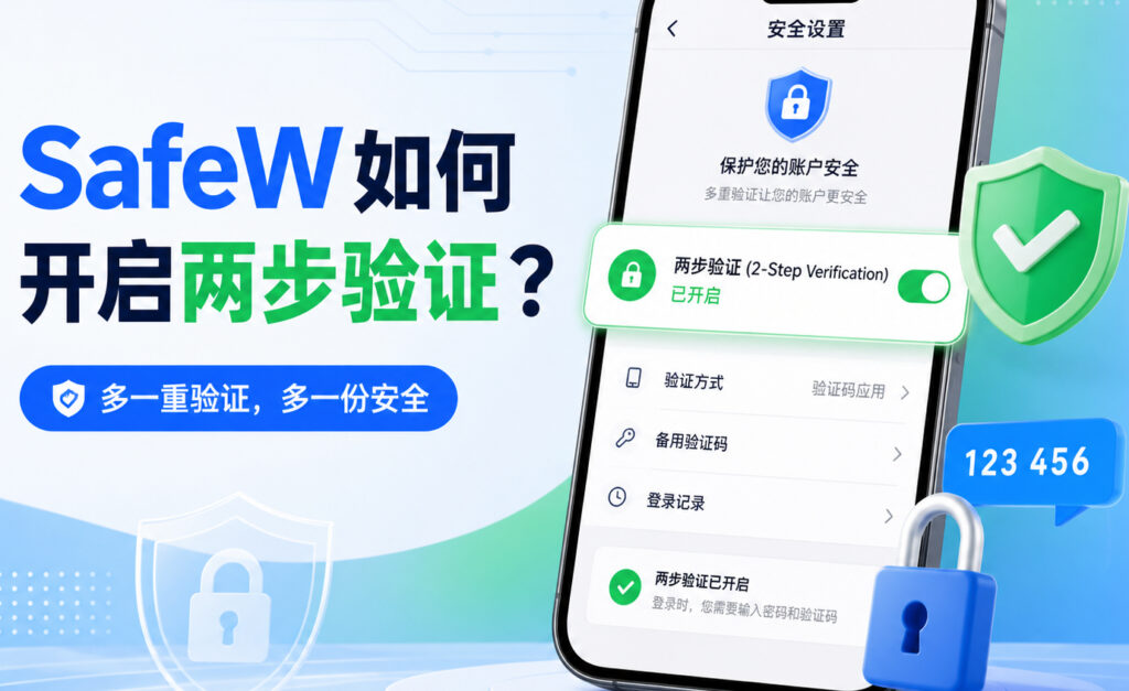 SafeW如何开启两步验证