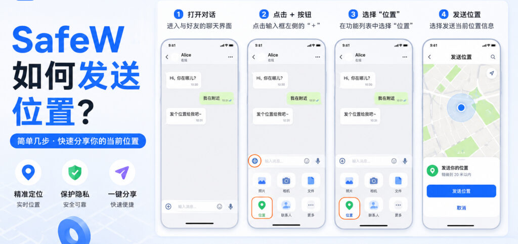 safew如何发送位置