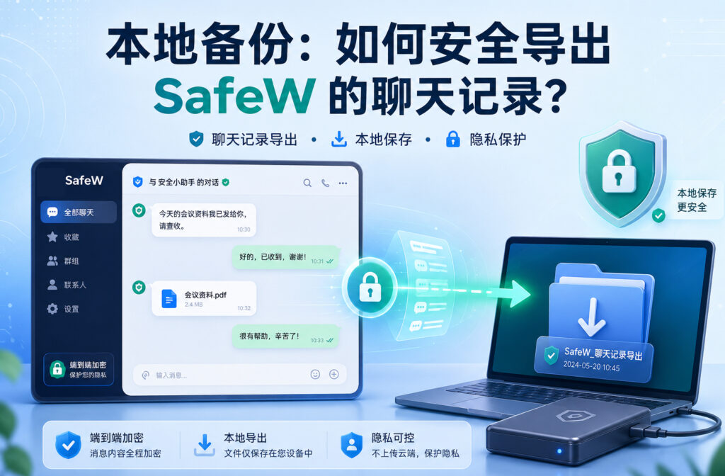 SafeW如何安全导出聊天记录