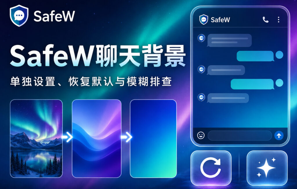 SafeW聊天背景怎么更换