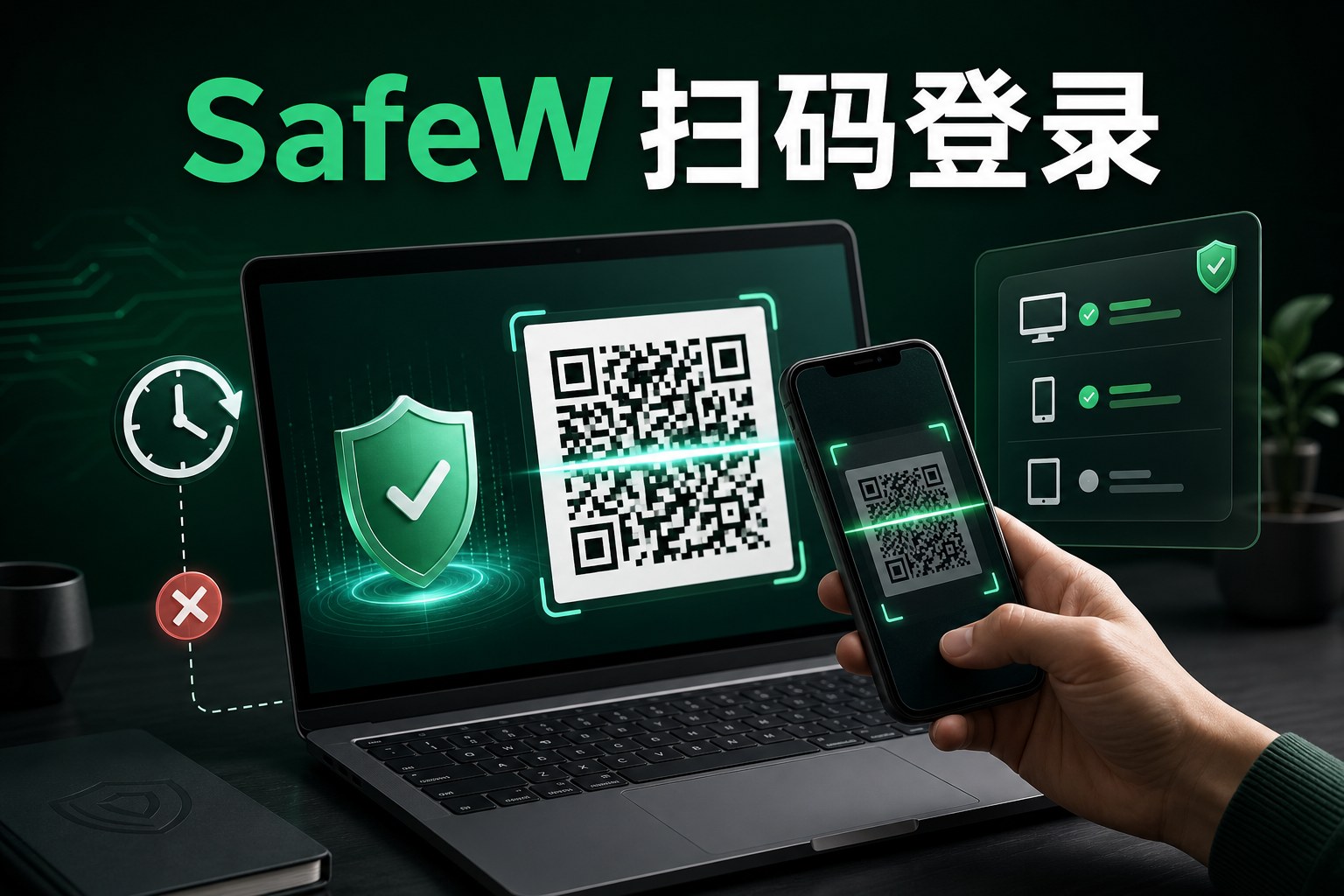 SafeW电脑版扫码登录与二维码失效排查封面